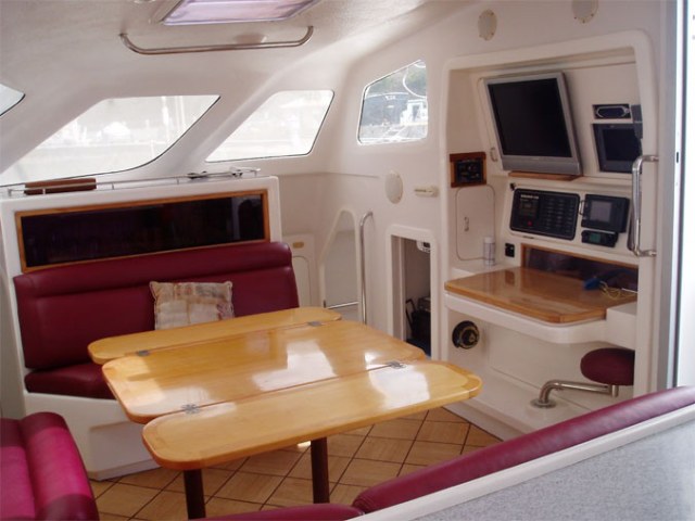 Used Sail Catamaran for Sale 1996 Norseman 430 Layout & Accommodations